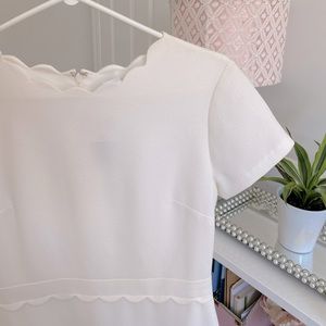 Brand new Club Monaco Scalloped dress